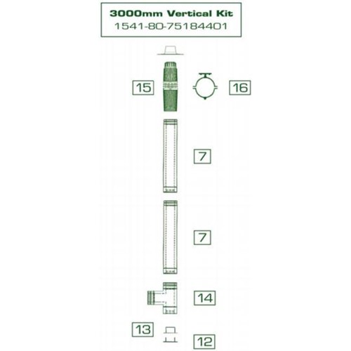 MISTRAL 15/41 VERTICAL KIT 3M