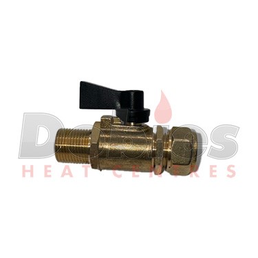 OIL ISOLATION VALVE STRAIGHT 10MM X 1/4