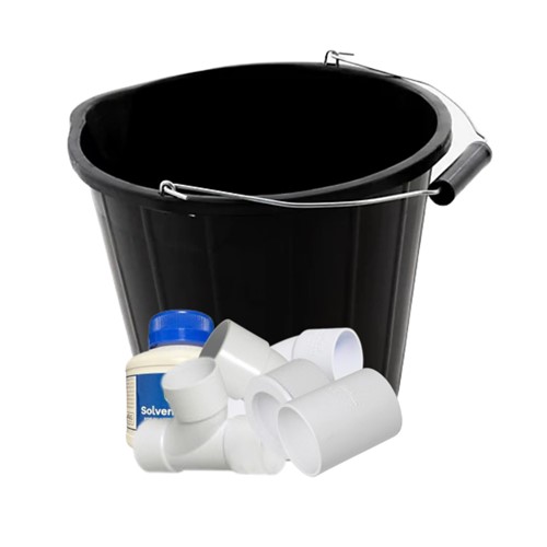 PVC WASTE FITTINGS BUCKET(KNUCKLE BENDS)