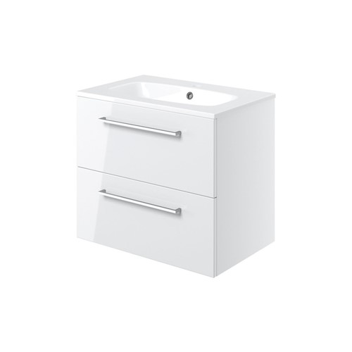 VISION 610MM 2 DRAWER WH UNIT & BASIN 